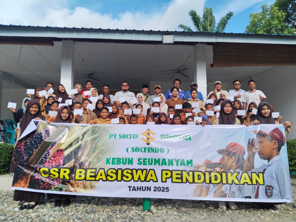 PT Socfindo Kebun Seumayam Kecamatan Darul Makmur Kabupaten Nagan Raya Provinsi Aceh Peduli Dunia Pendidikan 