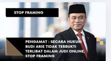 Pengamat : Secara Hukum Budi Arie Tidak Terbukti Terlibat Dalam Judi Online