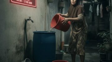 Emak-emak Subulussalam Tetap Semangat Hadapi Pemadaman Listrik Seharian