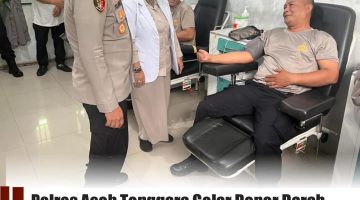 Polres Aceh Tenggara Gelar Donor Darah Serentak, Wujud Polisi Humanis di HUT Humas Polri ke-74