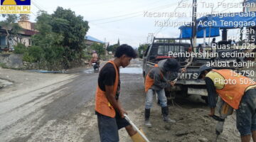 BPJN 3.5 Bersihkan Sedimen Pascabanjir Secara Bertahap demi Pulihkan Mobilitas Warga Aceh Tenggara