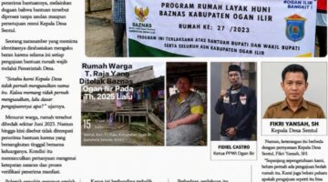 Heboh! Baznas Ogan Ilir Diduga Langkahi Kades, Bedah Rumah ODGJ Picu Tanda Tanya Besar, Publik Desak Buka Dokumen!