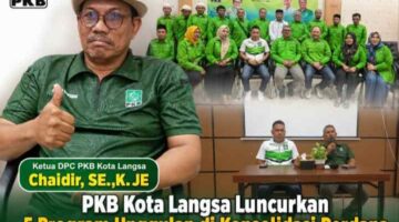 Chaidir Toweren Tancap Gas! PKB Kota Langsa Luncurkan 5 Program Unggulan untuk Menangkan Hati Rakyat