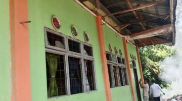 Atap Bocor, Ruang Kelas MTsN 2 Aceh Tenggara Butuh Perhatian Pemerintah