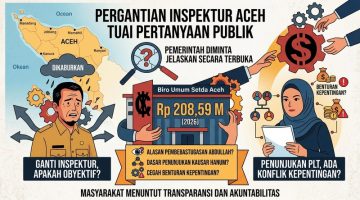 Pergantian Inspektur Aceh Disorot, Publik Desak Pemerintah Buka Alasan dan Proses Penunjukan Plt